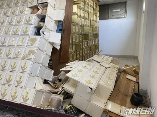 台东地震逾千个骨灰罈摔破骨灰混在一起，家属悲痛无奈