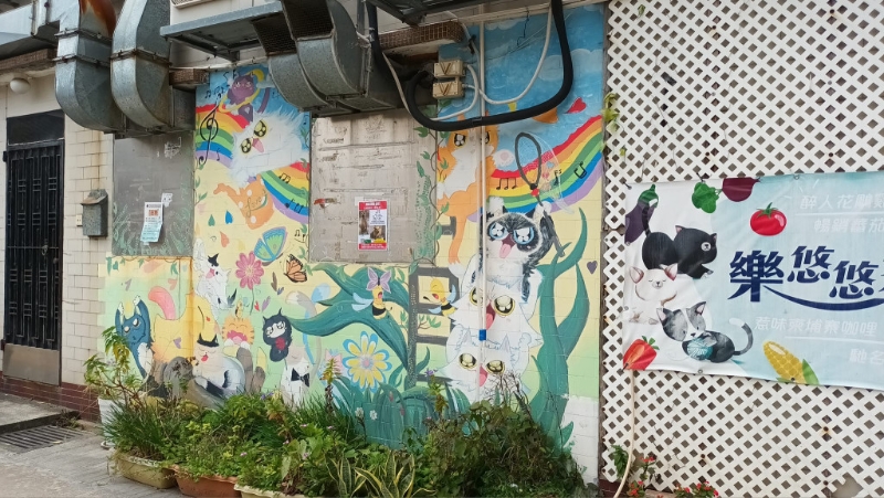 一系列漂亮壁畫。(圖片來源:錦田壁畫村@FB)