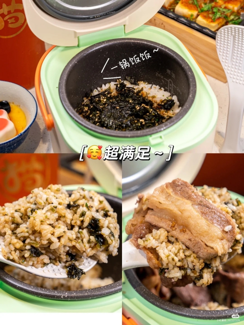 猫咪伴饭。 (图片源自是小清吖@小红书)