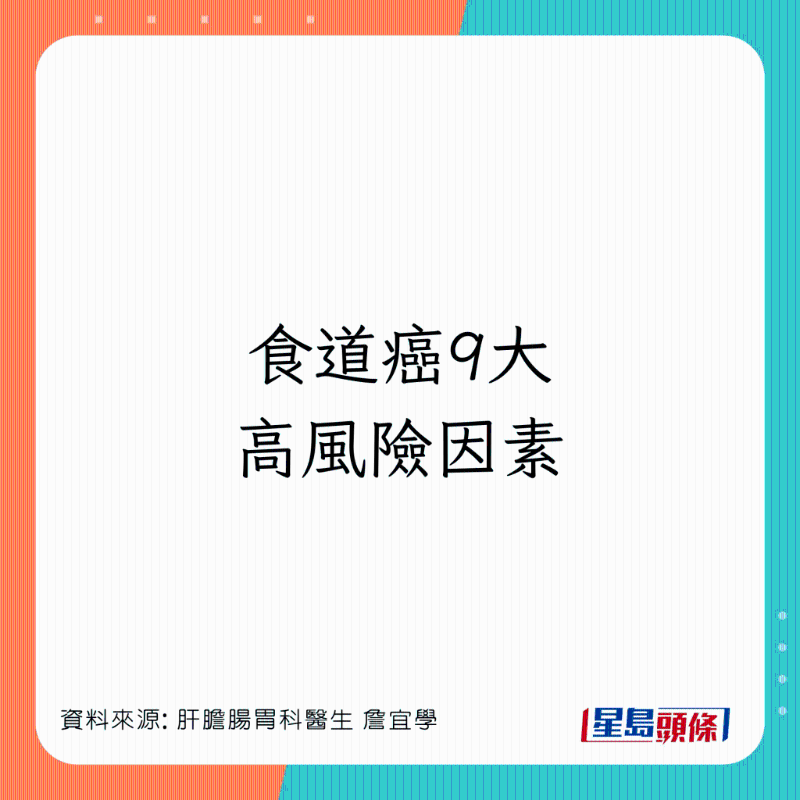 食道癌9大高风险因素