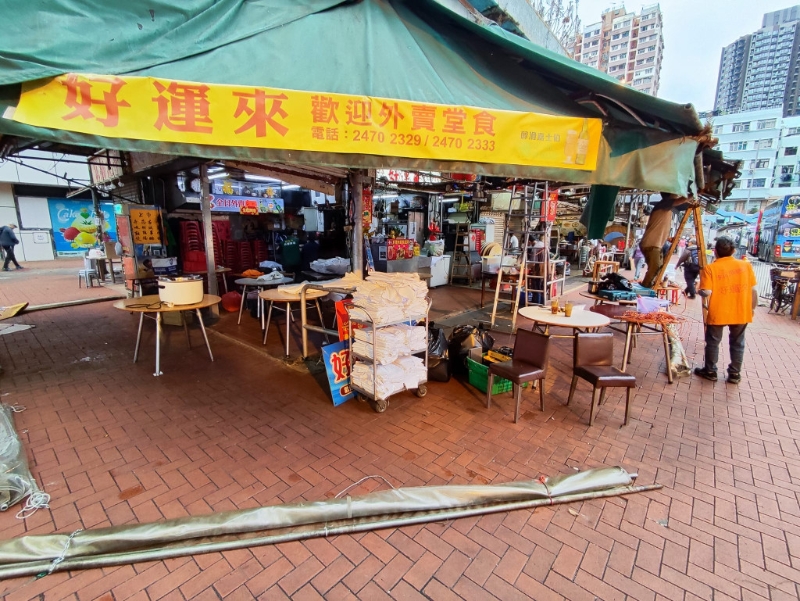 同场其他店家也开始陆续收拾,准备翻新工程。 (图:Facebook@Edmond Lee)