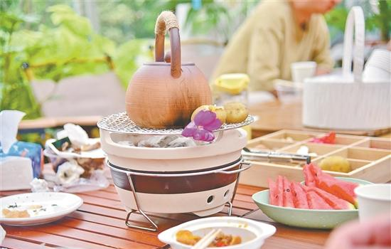艺术花园围炉煮茶品味生活