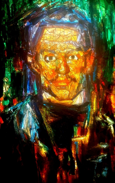 展品中包括一幅毕加索的自画像玻璃画,看来犹如未完成的画作,细看却能感受到其坚定而强烈的情感流露 展品中包括一幅毕加索的自画像玻璃画,看来犹如未完成的画作,细看却能感受到其坚定而强烈的情感流露