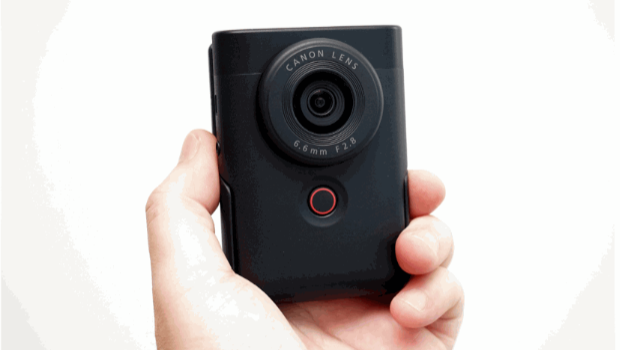佳能PowerShot V10 轻便单手可操控，1寸传感器全天候拍4K