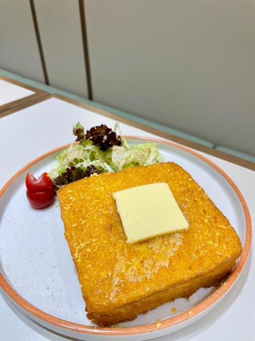咸蛋黄奶黄流心厚多士
