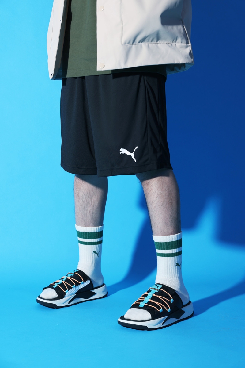 凉鞋2023|RS-Slide 2凉鞋/$499/Puma,鞋面结合轻巧的厚底鞋牀及透气网布,以山系幼绳点缀,营造对比视效。