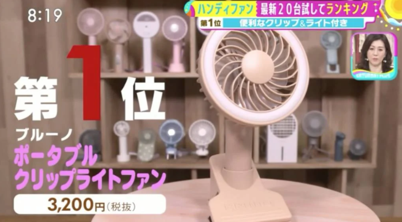 第1位.Bruno Portable Clip手提风扇 港币$258 第1位.Bruno Portable Clip手提风扇 港币$258