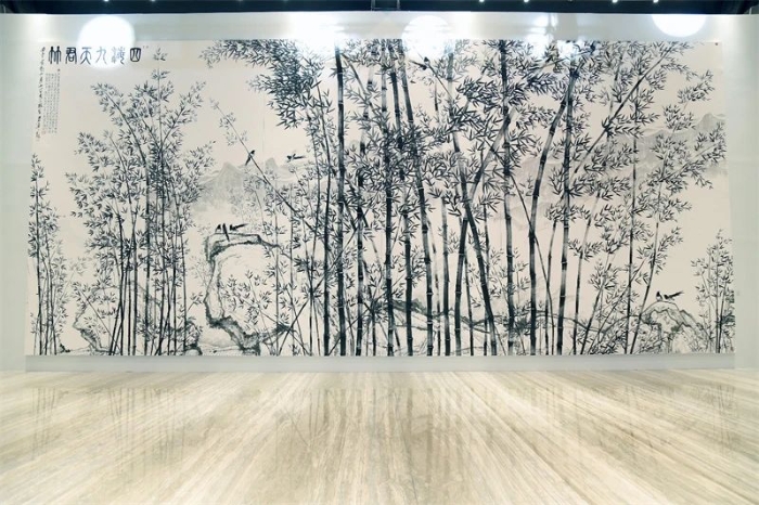 李小琳画作“九天君竹”。