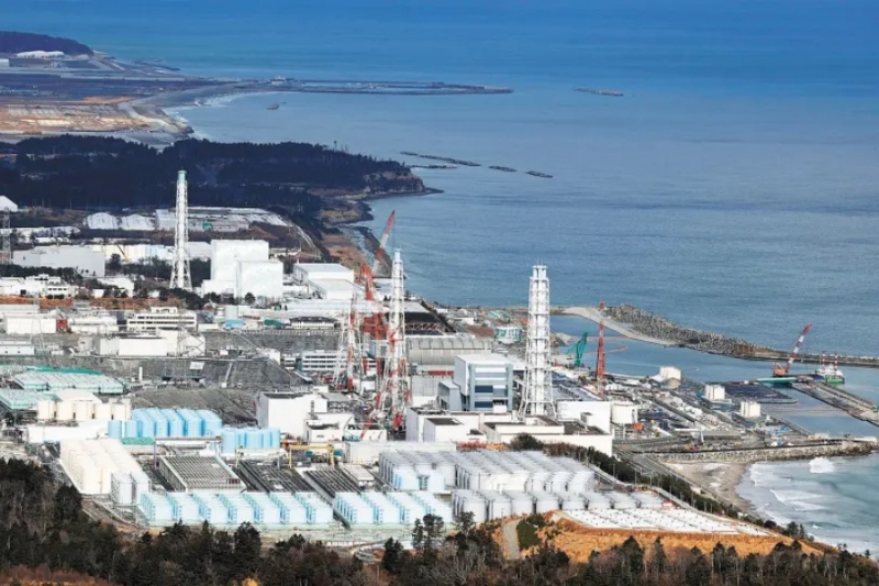 福岛第一核电厂和核污水储水罐 福岛第一核电厂和核污水储水罐