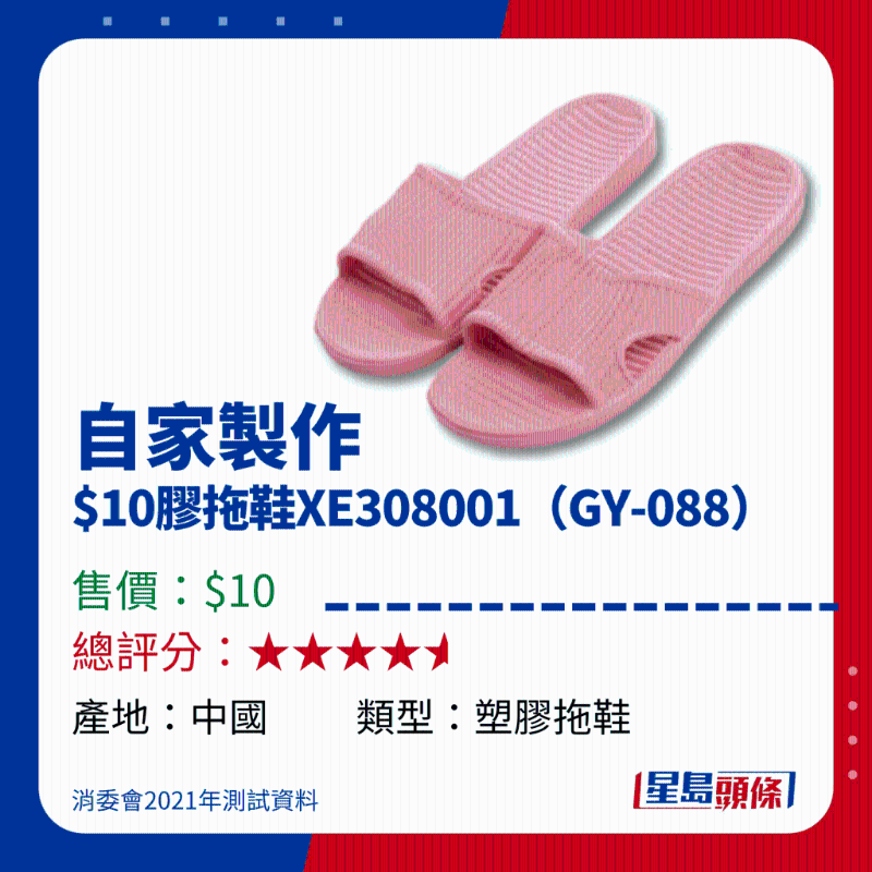 自家制作$10胶拖鞋XE308001(GY-088) 自家制作$10胶拖鞋XE308001(GY-088)