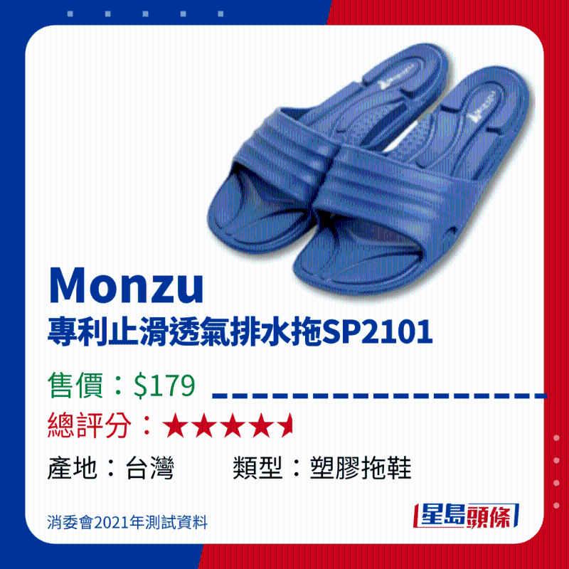 Monzu 专利止滑透气排水拖SP2101 Monzu 专利止滑透气排水拖SP2101