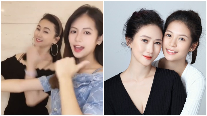 翁虹与女儿刘莳资料图 翁虹与女儿刘莳资料图