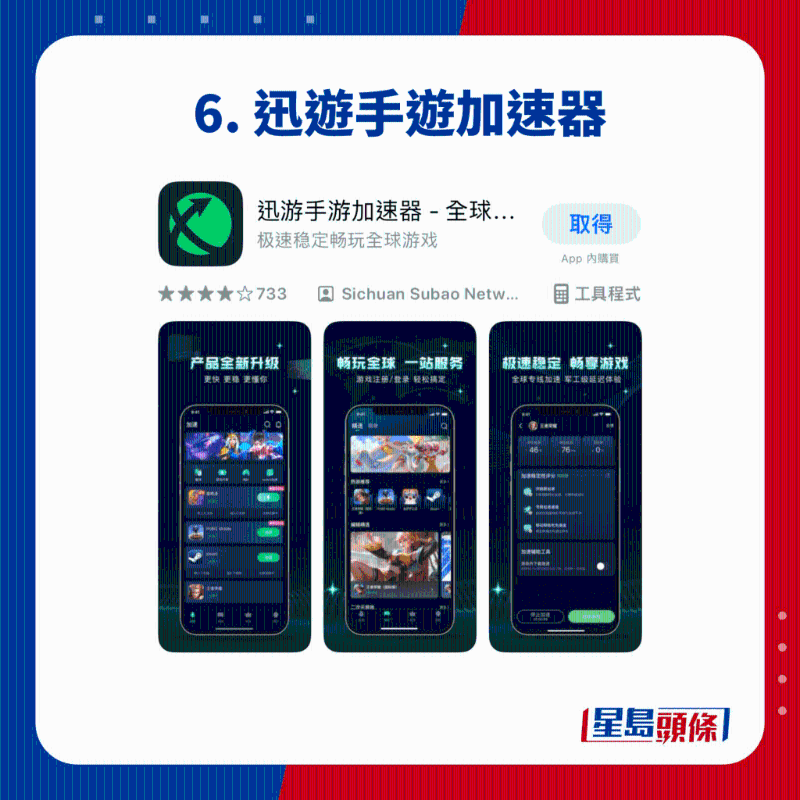 6. 迅游手游加速器 6. 迅游手游加速器
