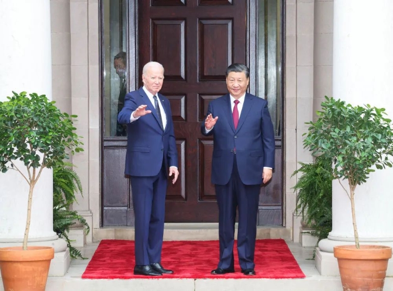 习近平与拜登会晤 习近平与拜登会晤