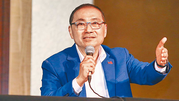 国民党2024大选参选人侯友宜。 国民党2024大选参选人侯友宜。