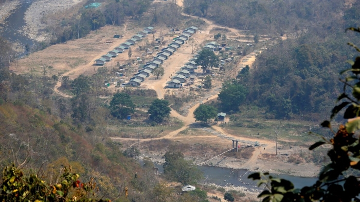 缅甸少数民族叛乱组织“钦民族阵线”位于印缅边境的一处营地。 缅甸少数民族叛乱组织“钦民族阵线”位于印缅边境的一处营地。
