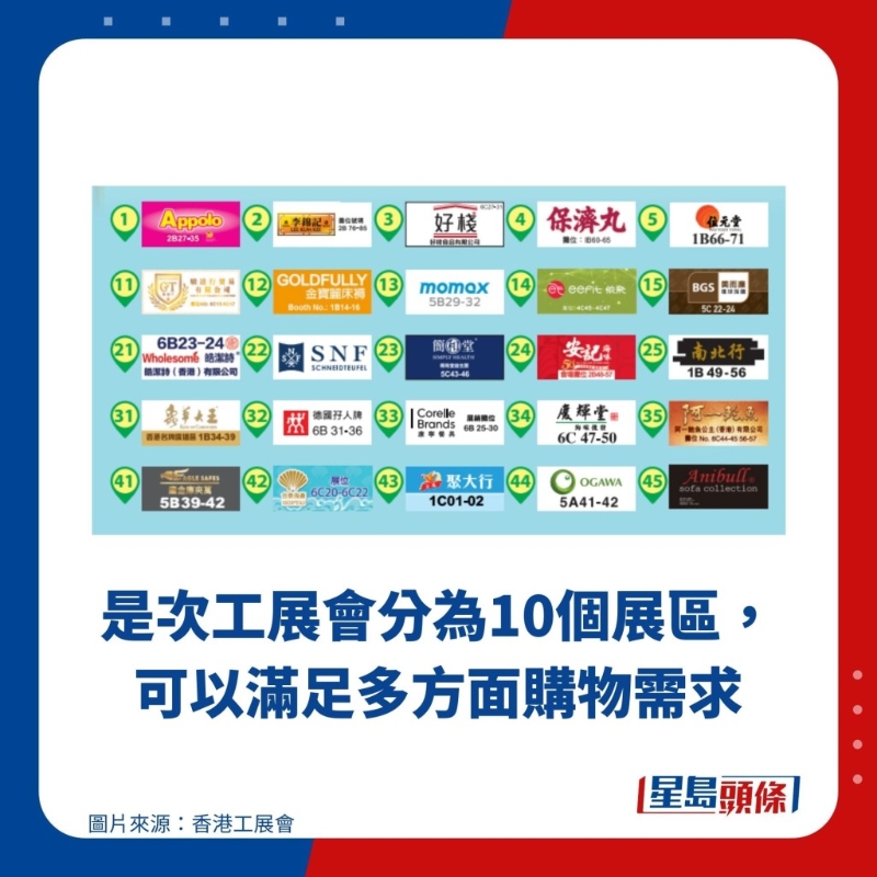 是次工展会分为10个展区,可以满足多方面购物需求 是次工展会分为10个展区,可以满足多方面购物需求