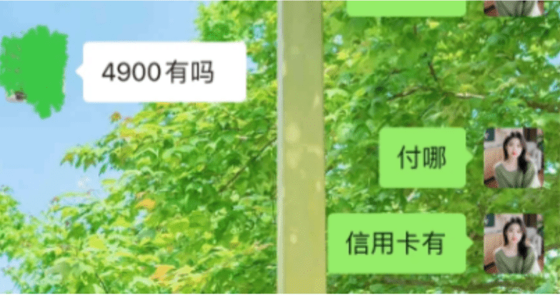 直接就给收款码转了¥4900 直接就给收款码转了¥4900