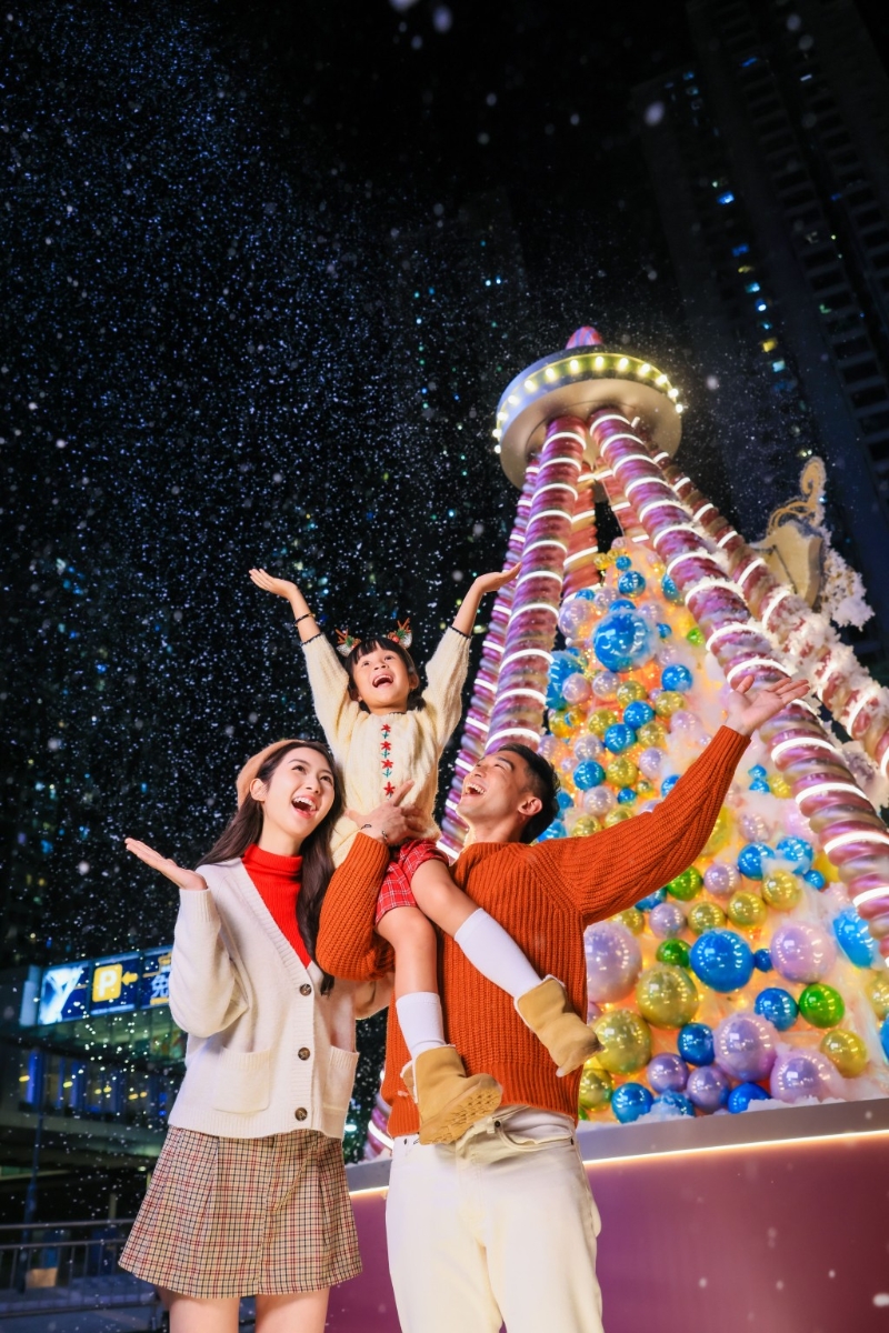 聖誕好去處2023︳5大夢幻飄雪匯演打卡商場!如心廣場聖誕奇妙糖果之旅 五感沉浸式玩樂體驗(圖片來源:如心廣場)