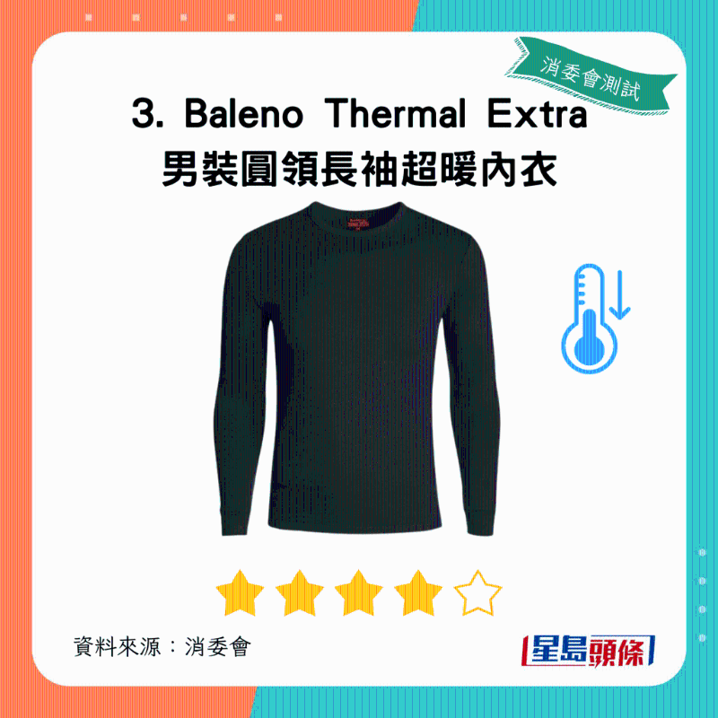 Baleno Thermal Extra 男装圆领长袖超暖内衣:总评获4星 Baleno Thermal Extra 男装圆领长袖超暖内衣:总评获4星