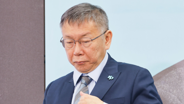 民众党主席柯文哲。 民众党主席柯文哲。