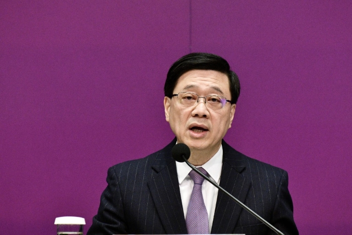 行政长官李家超。 行政长官李家超。