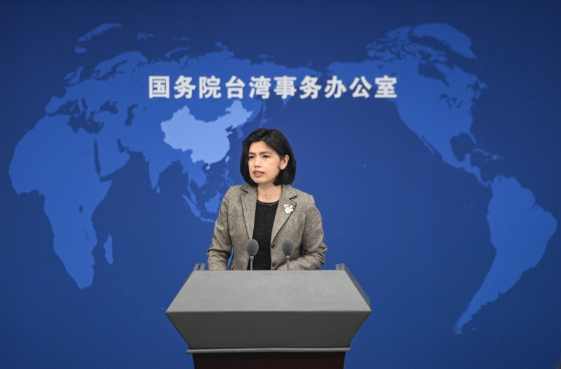 国台办发言人朱凤莲。新华社资料图 国台办发言人朱凤莲。新华社资料图