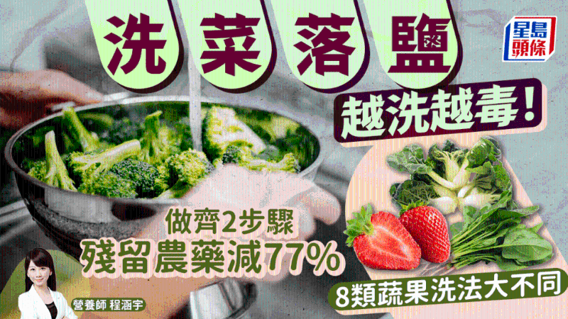 洗菜放盐越洗越毒！2招洗走77%农药，8类蔬果洗法大不同