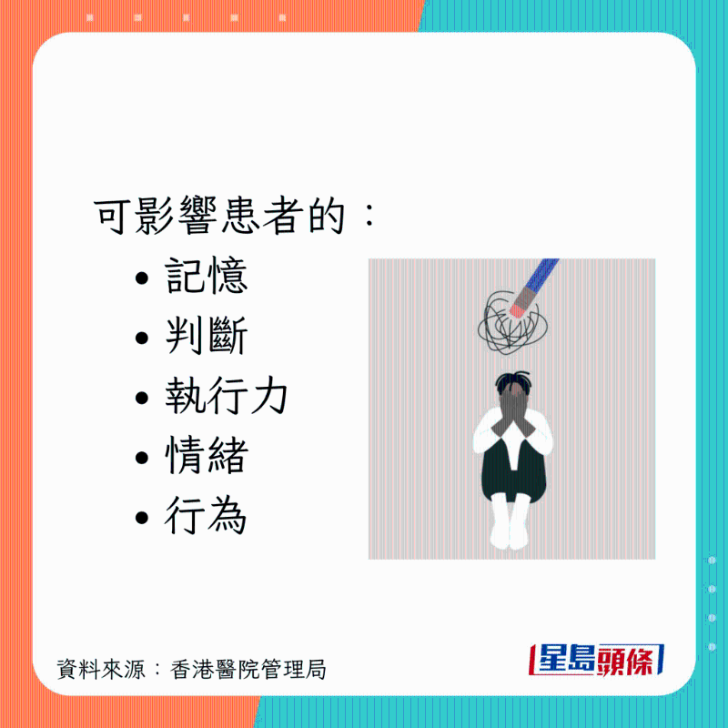 可影响患者的记忆、情绪等。 可影响患者的记忆、情绪等。