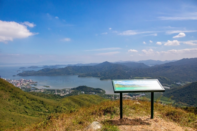 红花寨观景点眺望沙头角海。 红花寨观景点眺望沙头角海。