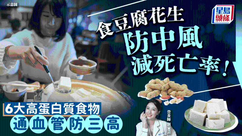 吃豆腐花生可防中风减死亡率! 吃豆腐花生可防中风减死亡率!