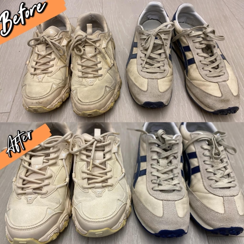 深圳洗鞋前后对比 深圳洗鞋前后对比