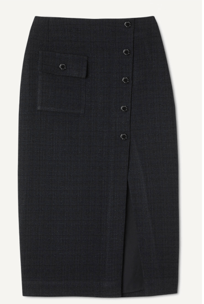 Sandro的黑色开衩Pencil Skirt Sandro的黑色开衩Pencil Skirt