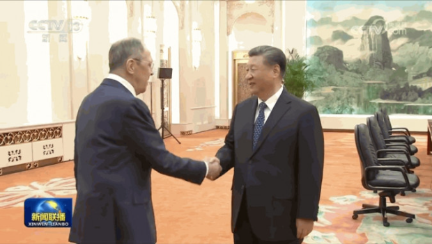 习近平晤拉夫罗夫 习近平晤拉夫罗夫