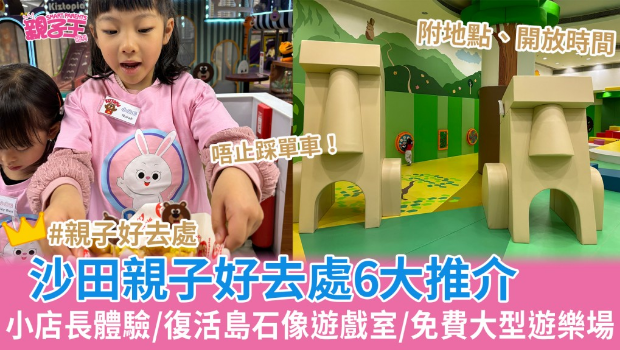 沙田亲子好去处6大推荐：小店长工作体验/免费大型儿童游乐场