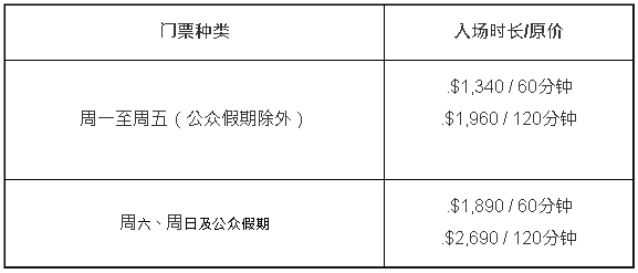 10次入场套票