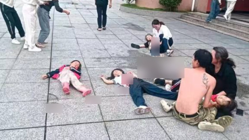 网传有人闯江西小学砍人