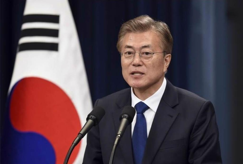 前韩国总统文在寅档案照。 前韩国总统文在寅档案照。