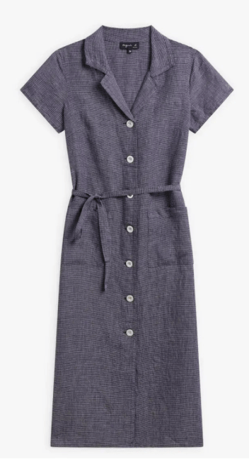 Agnès b.女装麻质 Liseron 连身裙 $3,990。 Agnès b.女装麻质 Liseron 连身裙 $3,990。