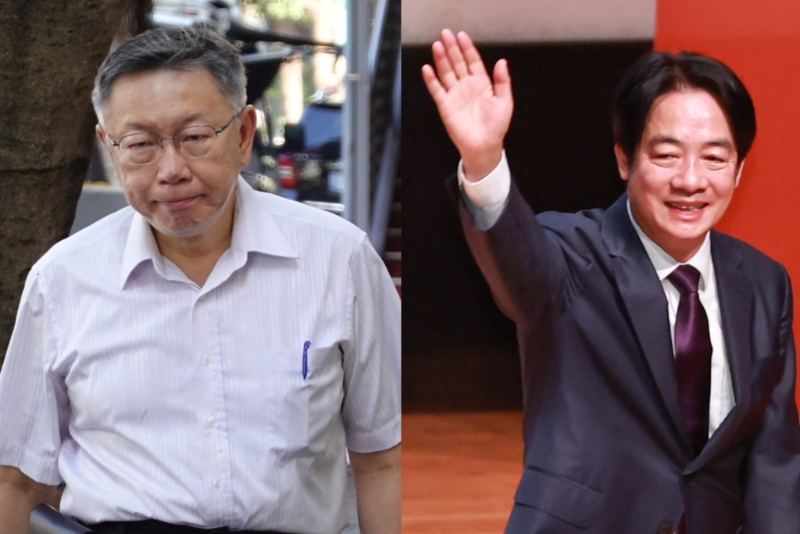 图为民众党主席柯文哲(左)、“总统”赖清德(右)。 (合成图,中时资料照) 图为民众党主席柯文哲(左)、“总统”赖清德(右)。 (合成图,中时资料照)