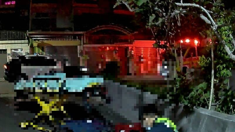 案发现场到处是血迹。 台湾自由时报 案发现场到处是血迹。 台湾自由时报