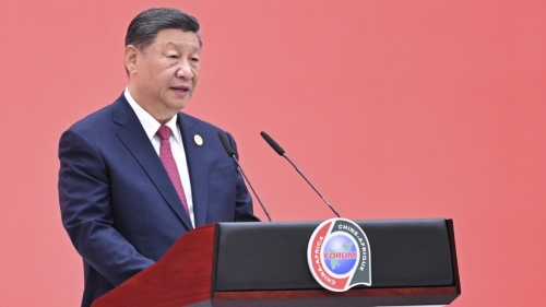 习近平:与非洲所有建交国提升至战略关系层面。新华社 习近平:与非洲所有建交国提升至战略关系层面。新华社