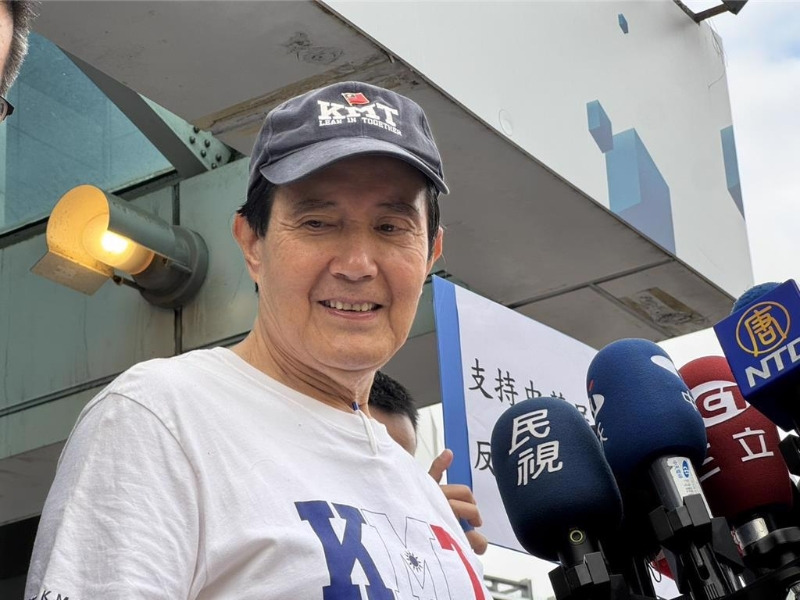 马英九今天（10日）早上参加国民党中央举办的国庆升旗典礼。