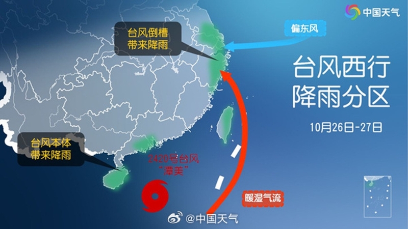 秋季台风潭美来袭。 秋季台风潭美来袭。
