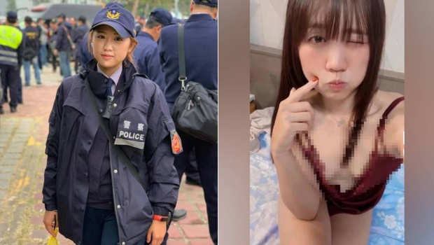 高雄市网红女警蔡玉贝的性感影片惹起争议。 IG