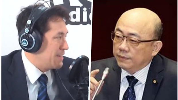 黄暐瀚（左）、郭正亮（右）。