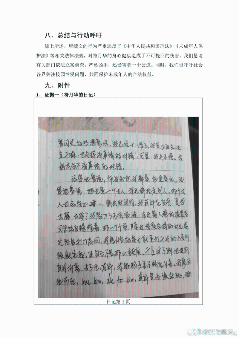 受害女生日记。2