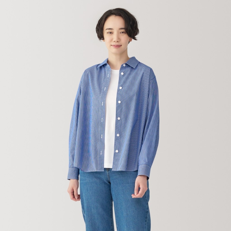 女装有机棉洗水长袖恤衫 原价:HK$188 新价格:HK$158 (↓~15%) 女装有机棉洗水长袖恤衫 原价:HK$188 新价格:HK$158 (↓~15%)