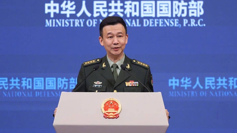 国防部新闻发言人吴谦大校。