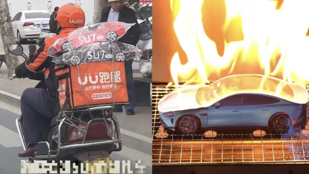 纸扎小米SU7热卖。